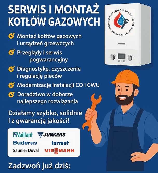 Serwis kotłów gazowych / podgrzewaczy wody