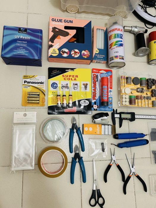 Kit artesanato com diversos itens