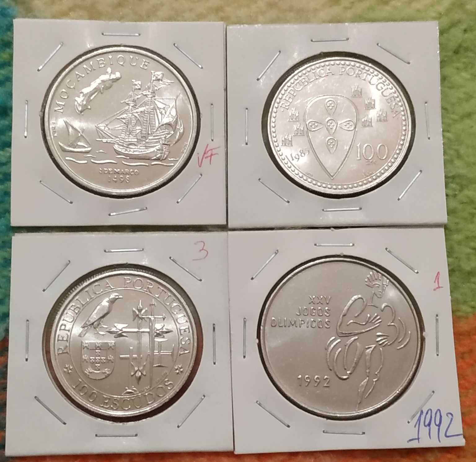 I - lote de 4 moedas