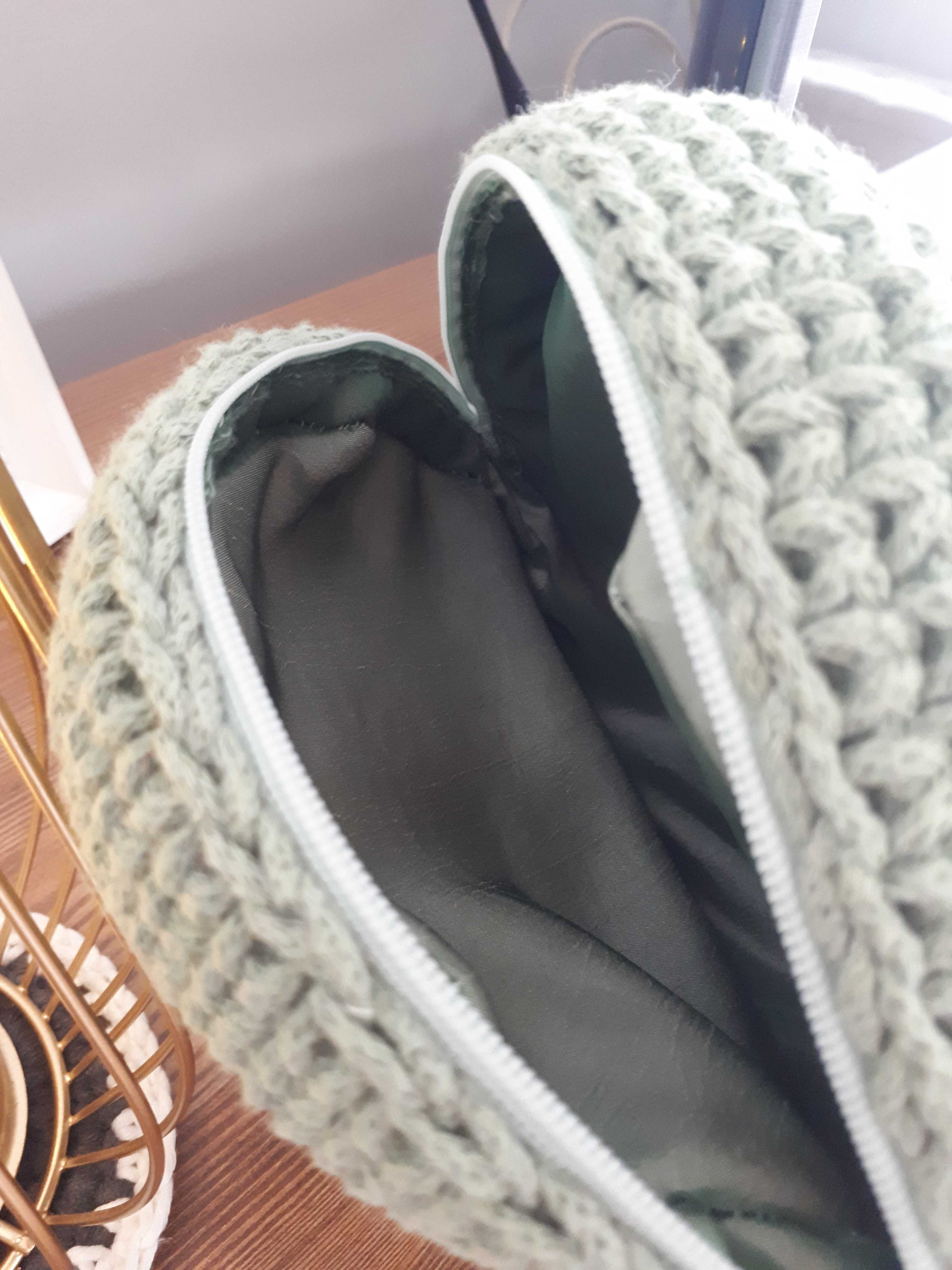 Torebka handmade ze sznurka bawełnianego