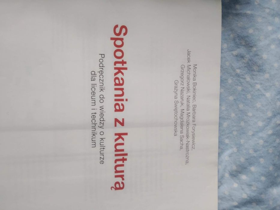 Spotkania z kulturą. WOK Podręcznik Klasa 1-3 liceum i technikum