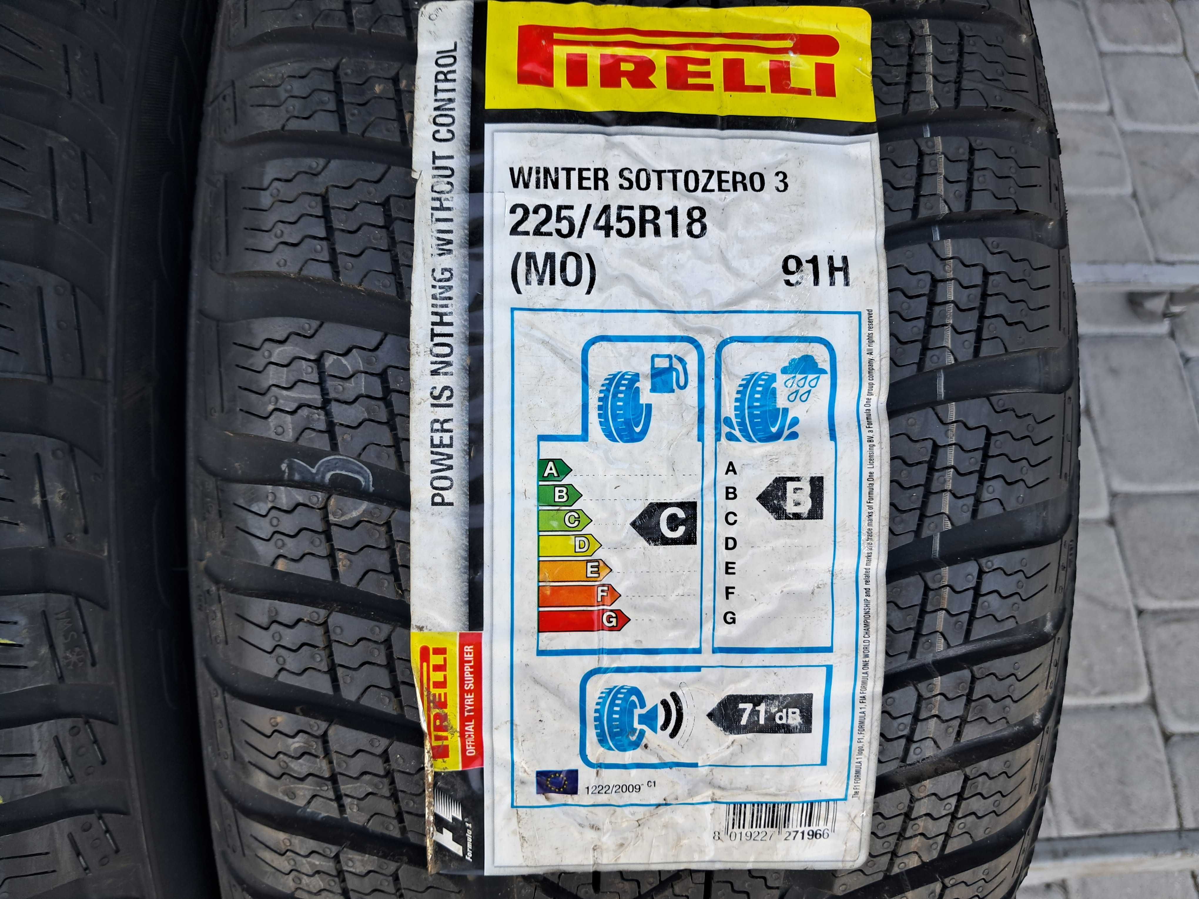 Резина зима НОВА Pirelli 225/45 R18 Sottozero 3 MO