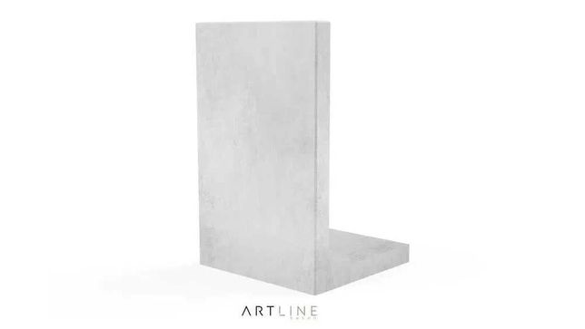 Ścianki oporowe typu L szerokość 49cm| beton architektoniczny| ARTLINE
