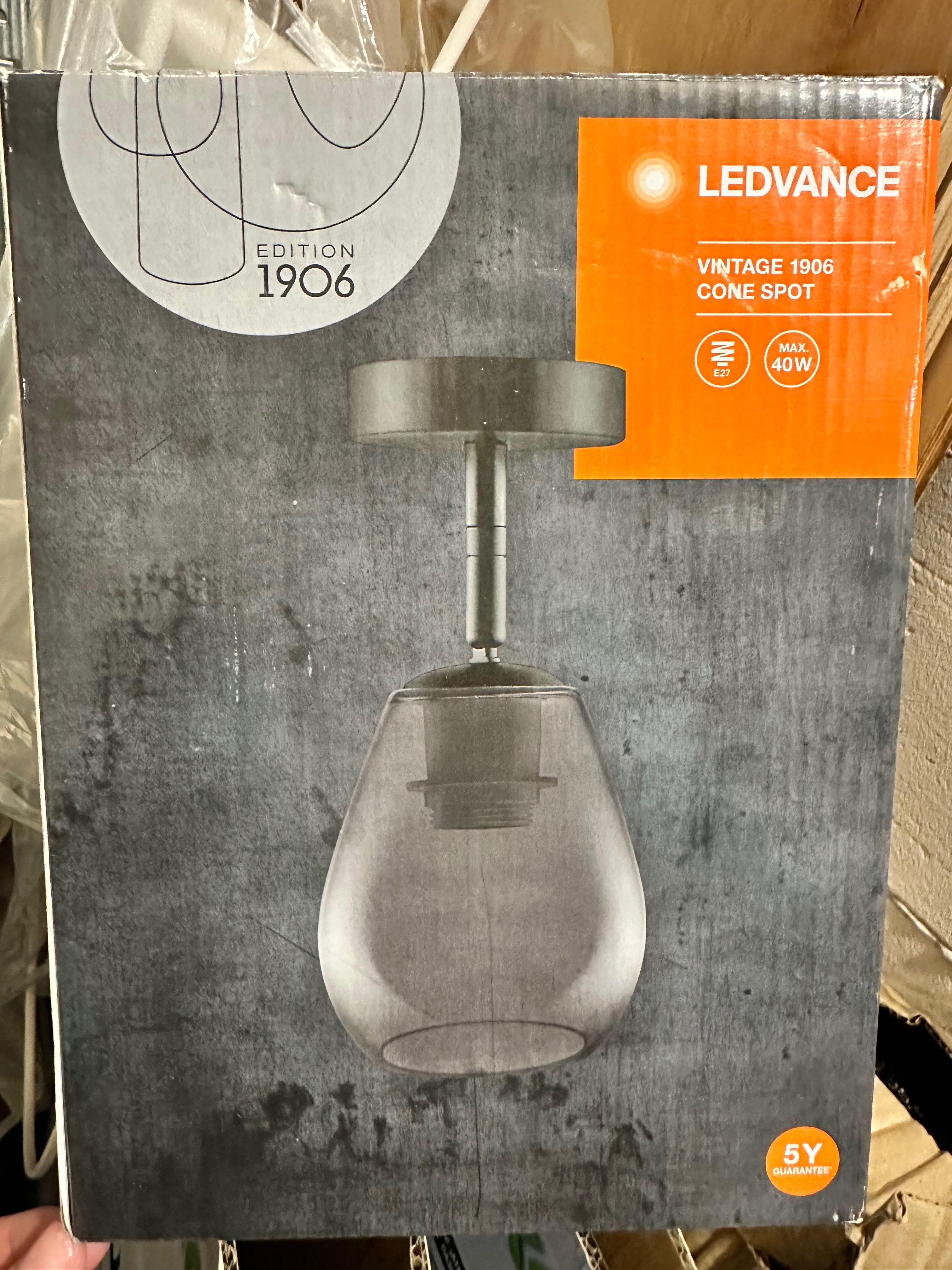 Светильник подвесной Ledvance Cone Spot 1x60 Вт E27 серый дымчатый