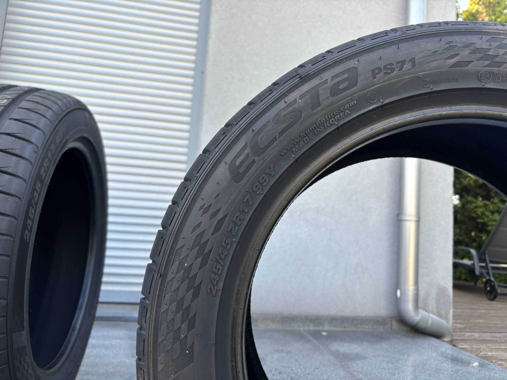 Letnie 245/45R17 Kumho Ecsta 99Y C,A,72db Prosto z fabryki! gwar