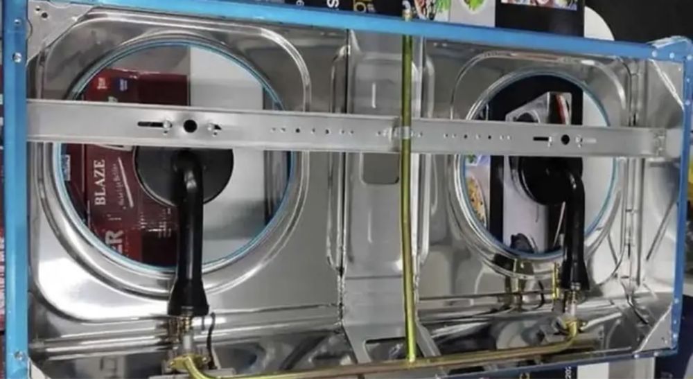 Газова плита Domotec MS-6606 дві конфорки, 2,2 кВт х 2 таганок газовый