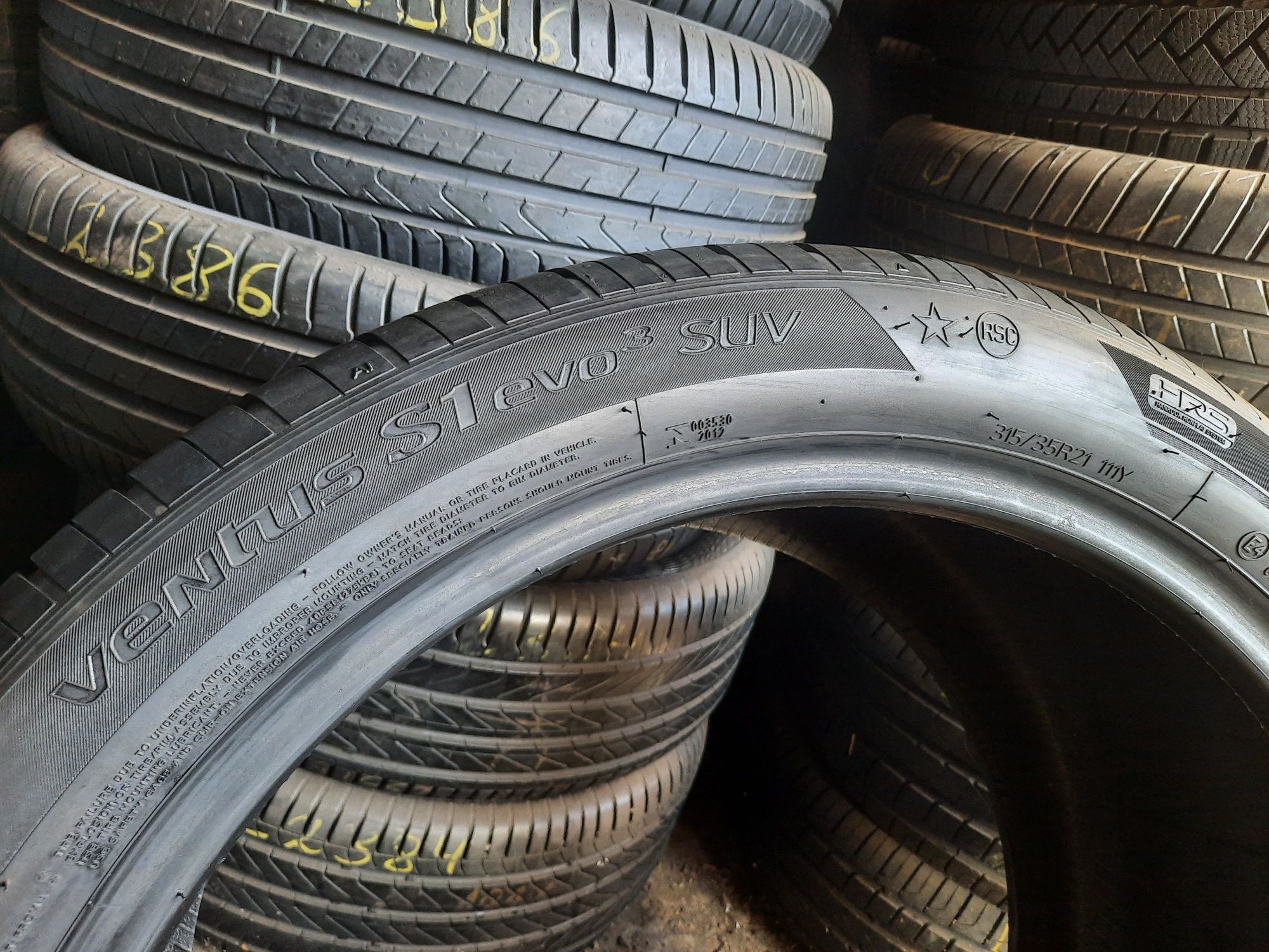 275/40 R21 + 315/35 R21 Hankook Ventus S 1 Evo 3 SUV RunFlat 4шт. 90%