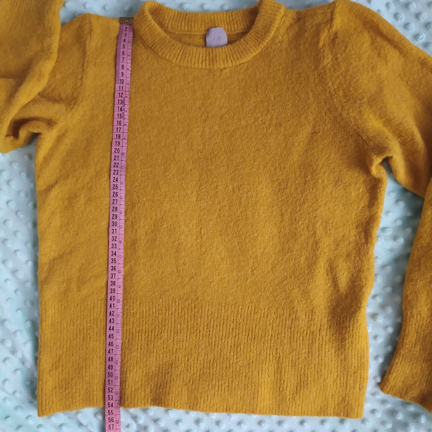 Musztardowy sweterek H&M rozm. M