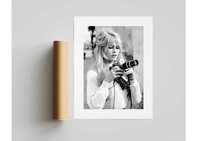 Brigitte Bardot z aparatem, plakat 40x50