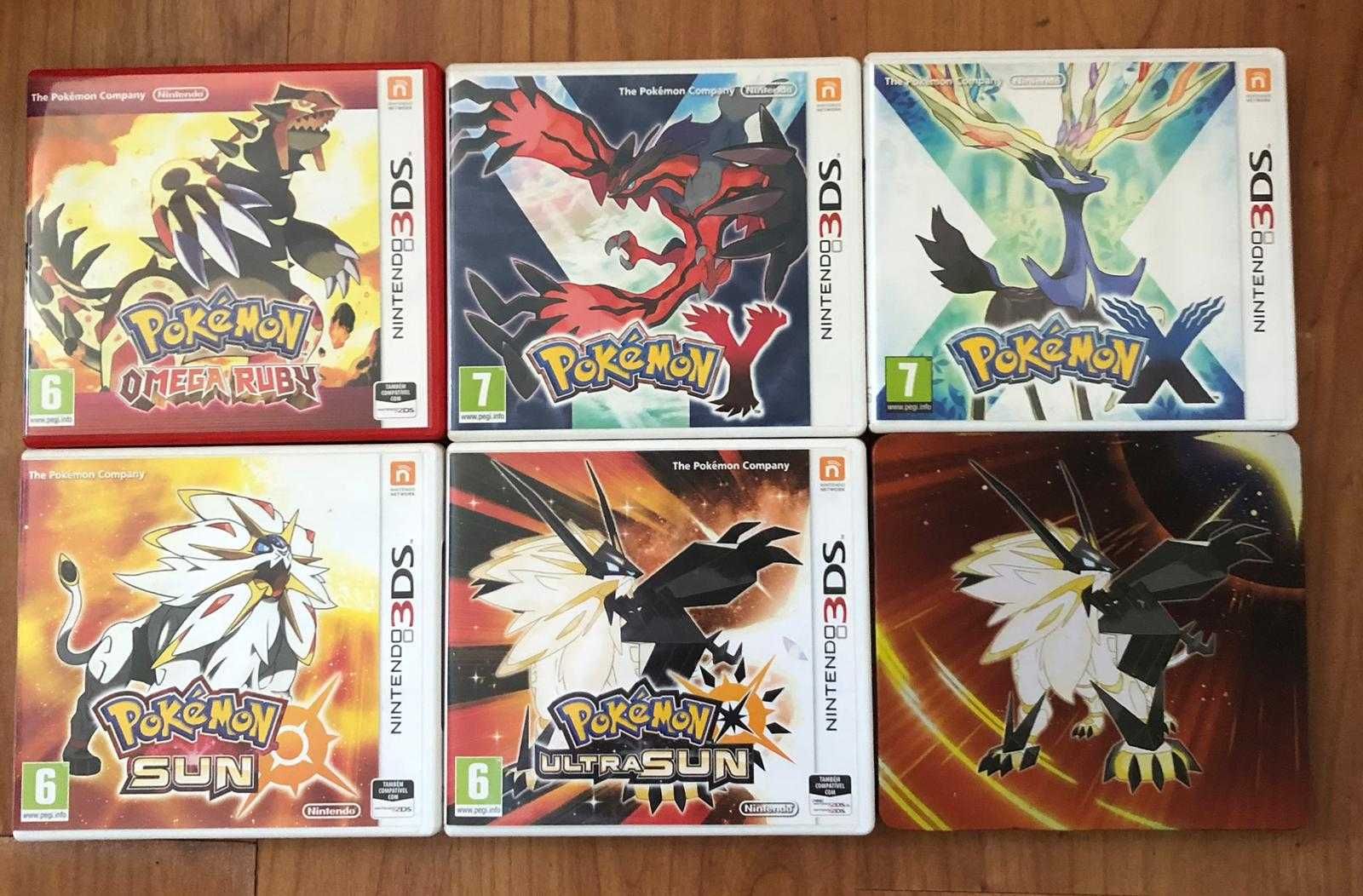 Jogos Pokémon nintendo 3ds