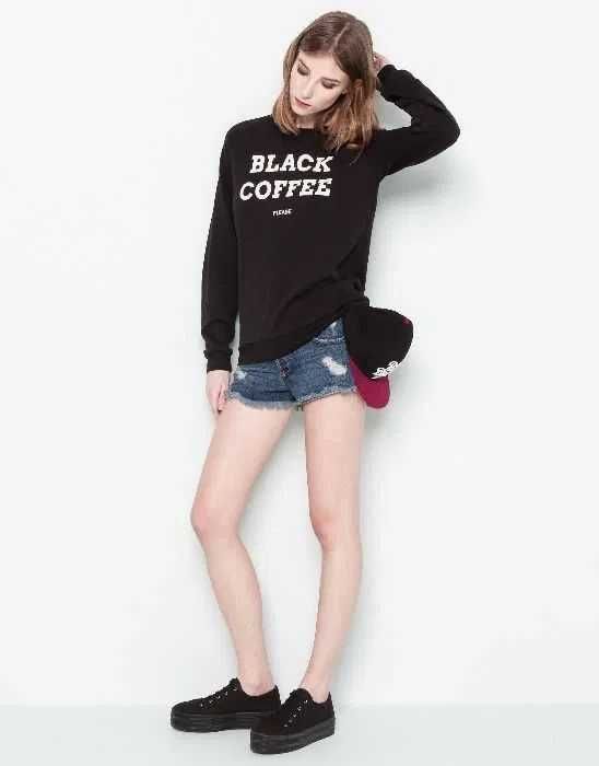 NOWA bluza Black Coffee Please rozm. S Pull&Bear nowa z metkami