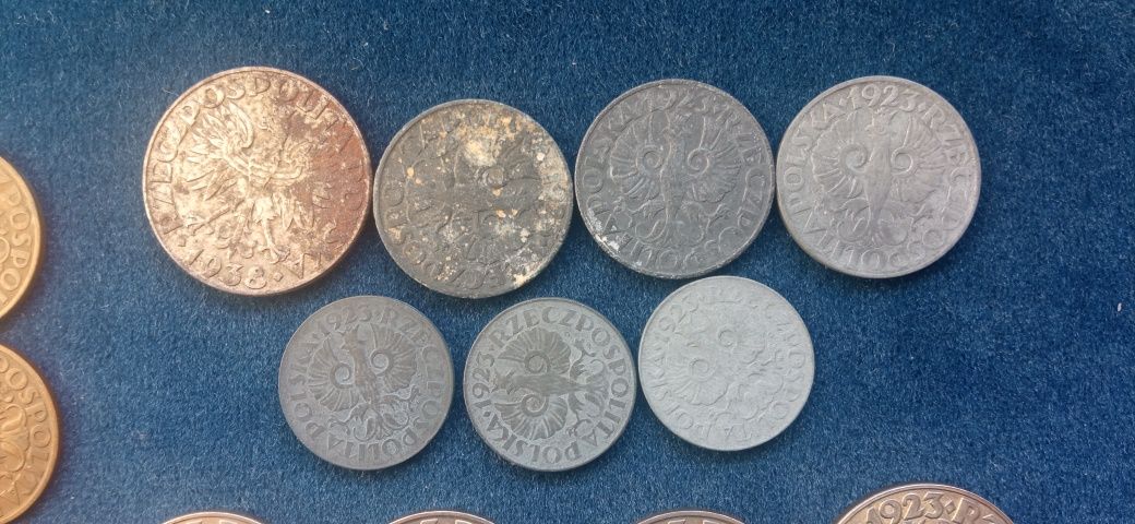 Zestaw monet groszowych 2RP 1923-39 (nie srebrne)