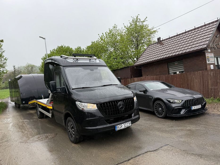 Mercedes-Benz SPRINTER  2.2 CDI 160km Auto Laweta Najazd Juzjade Sypialnia Klima Navi Iveco 35