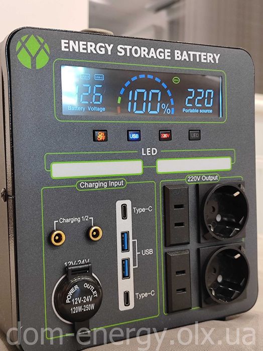 Портативная зарядная станция 600Вт Energy Storage 600W электростанция