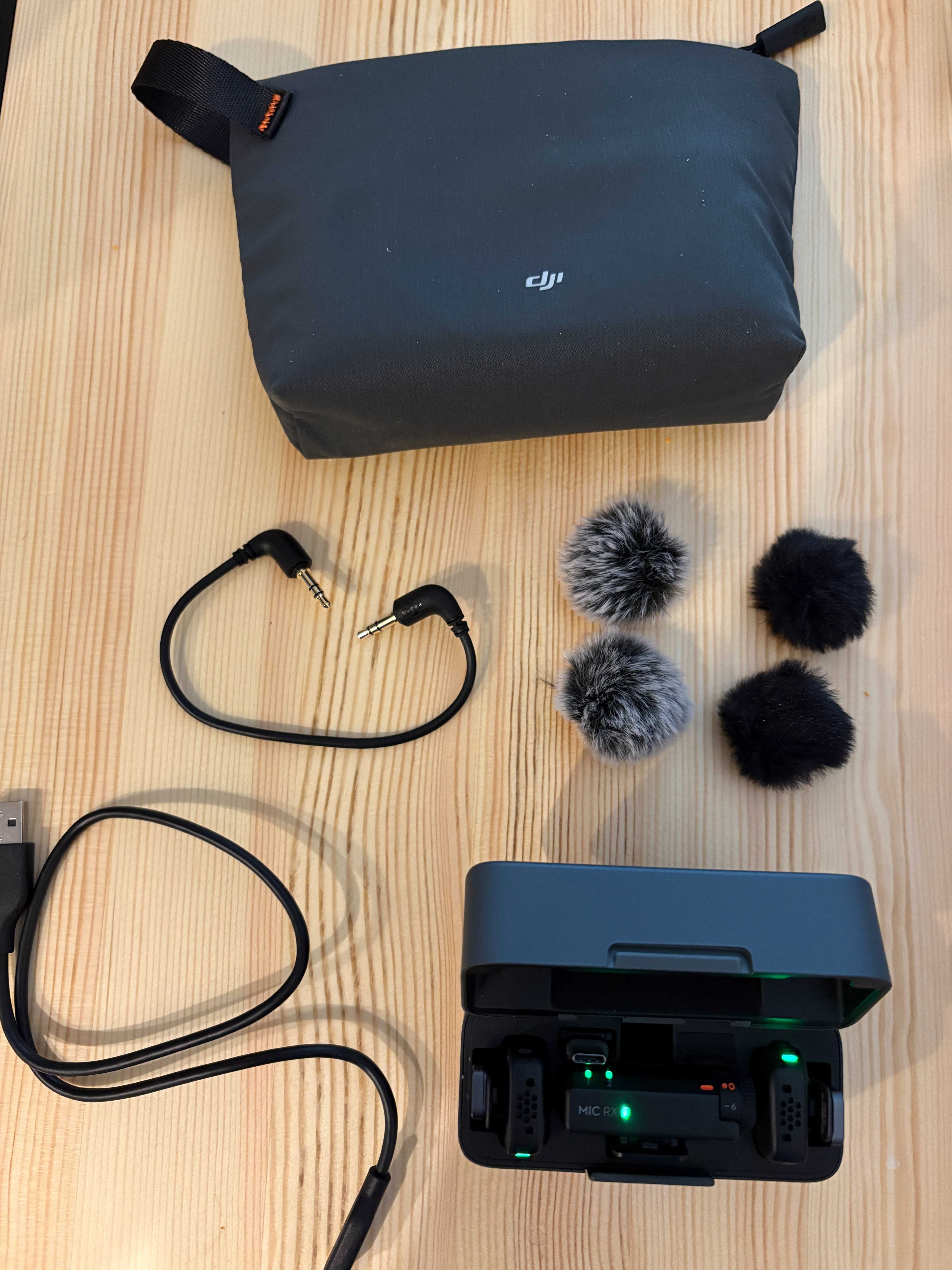 DJI Mic Mini (2 TX + 1 RX + Charging Case) | Como Novo | NA GARANTIA