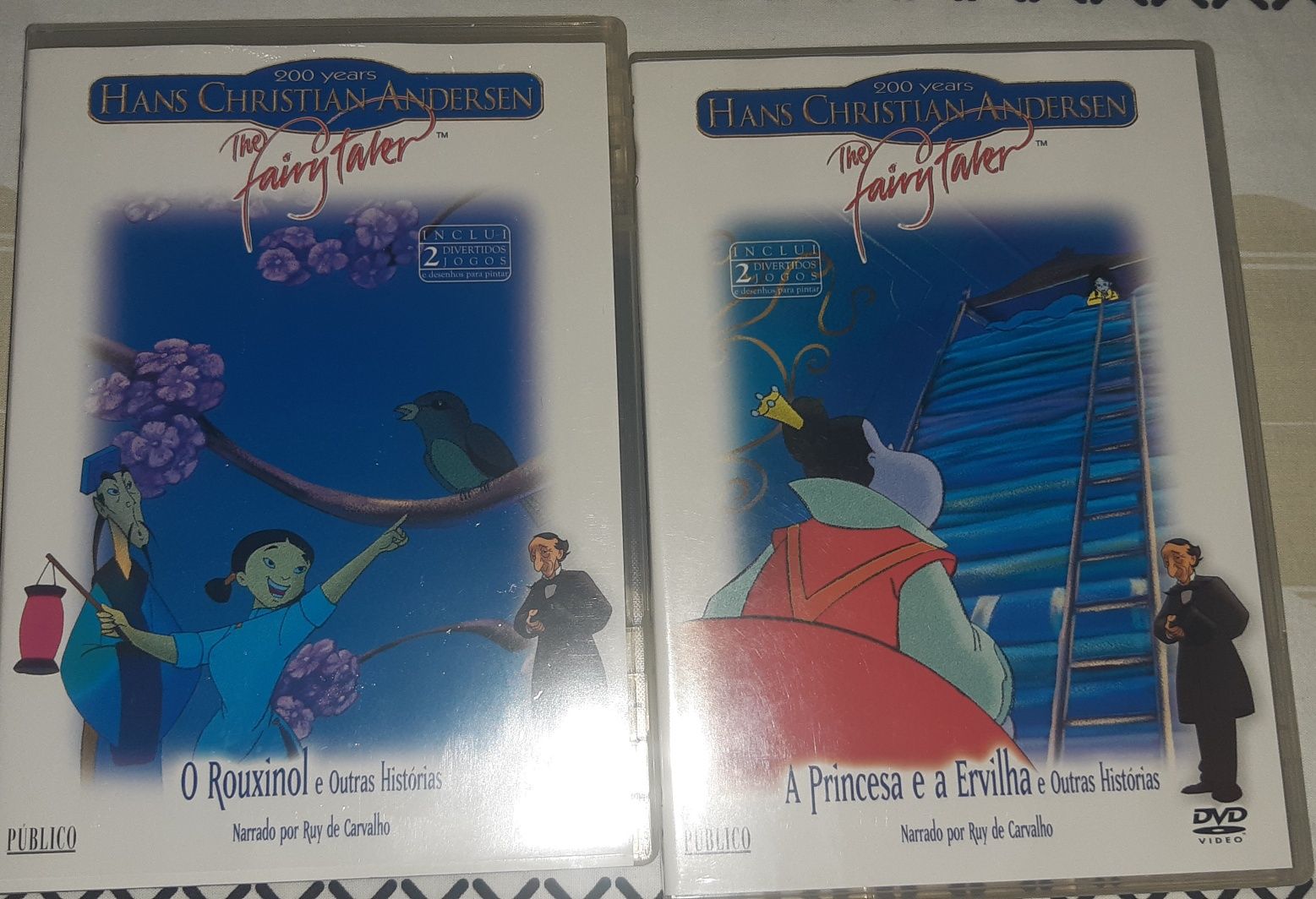 Coleção 8 DVDs infantis Contos de Hans Christian Andersen
