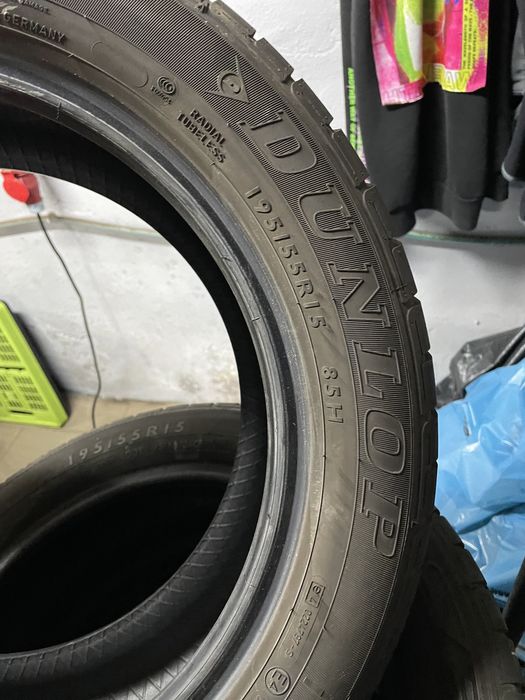 Komplet opon letnich Dunlop 195/55/15 6mm 4.6mm Promocja!