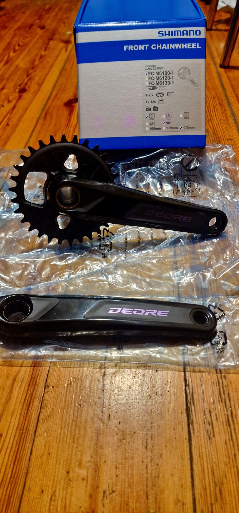 Shimano korba Deore FC-M6100 30T 175 mm 12rz