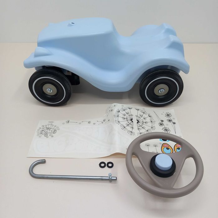 BIG Jeździk Bobby Car Classic z klaksonem niebieski dmuchawce BC13