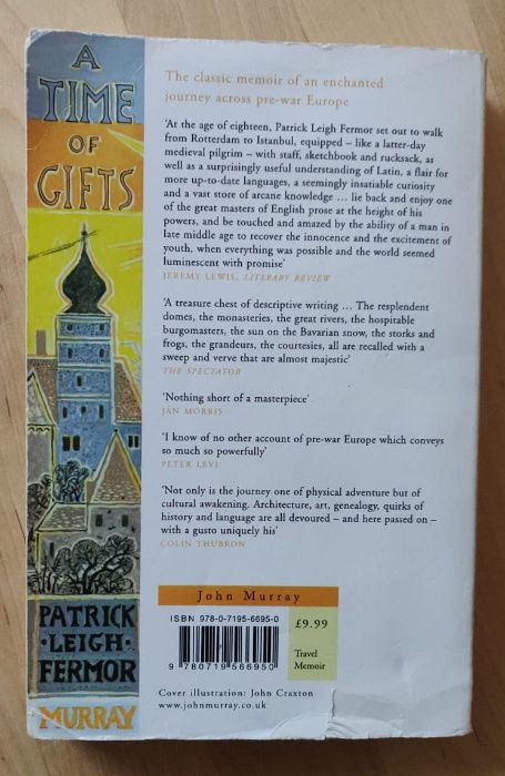 Książka A time of gifts, Patrick Leigh Fermor, język angielski, 2004