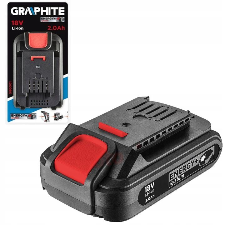 Graphite Energy+ Bateria Akumulator Li-ion 18v O Pojemności 2,0ah 58g0