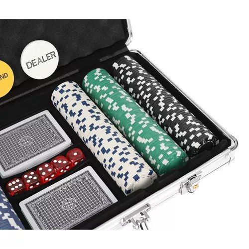5w1 Poker - zestaw 300 żetonów w walizce HQ 23528  pokera Karty