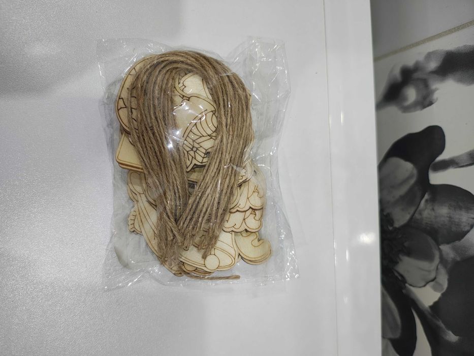 TOP – świątecznie 20szt. drewnianych ozdób do własnej aranżacji - nowe