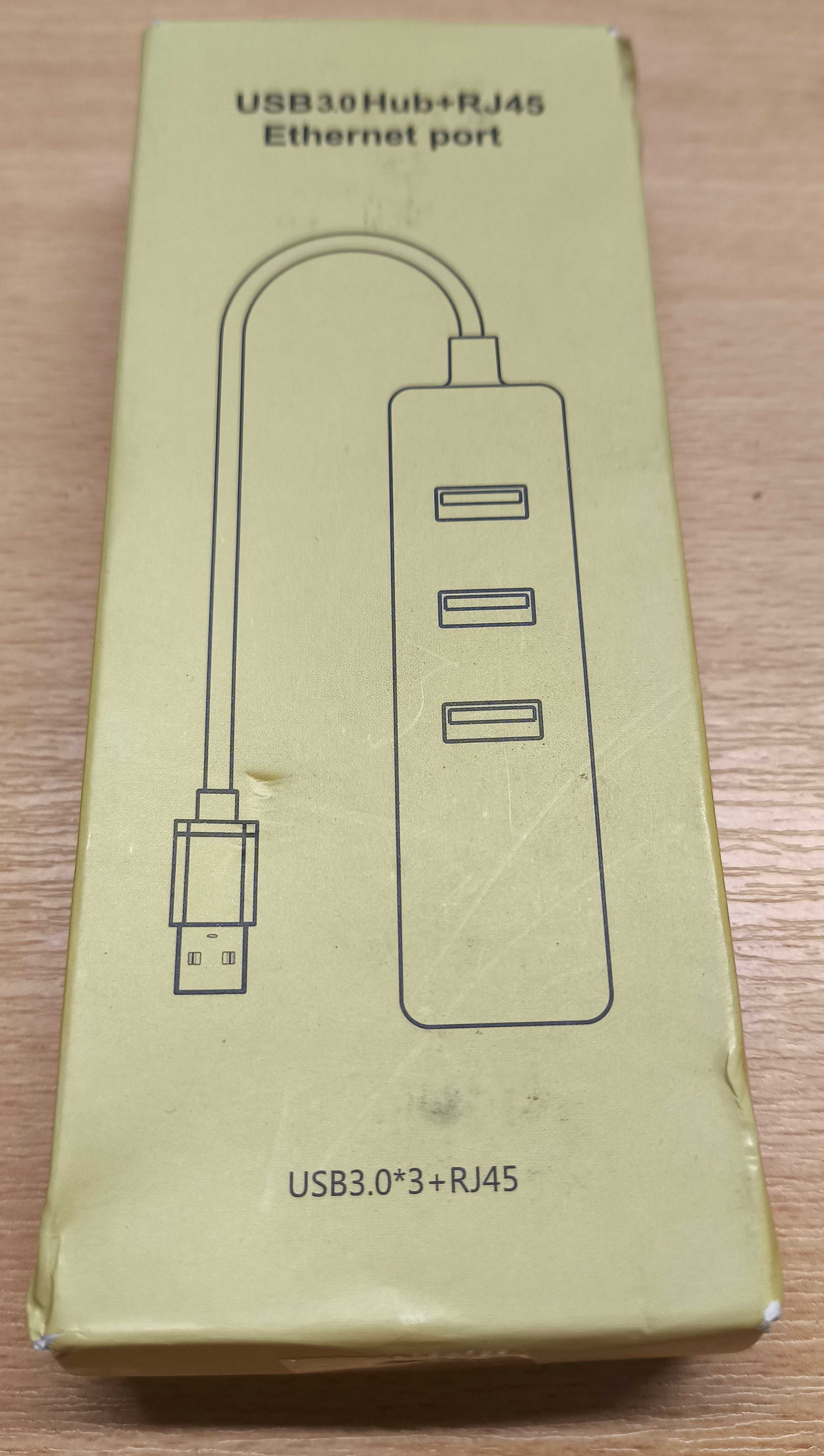 ABLEWE Adapter USB Ethernet,Hub USB 3.0 z 1 portem LAN RJ45 [2220]