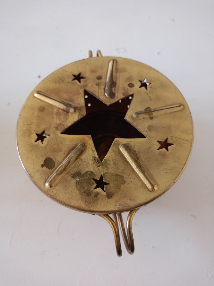 Metalowy podgrzewacz z lat 70 tych