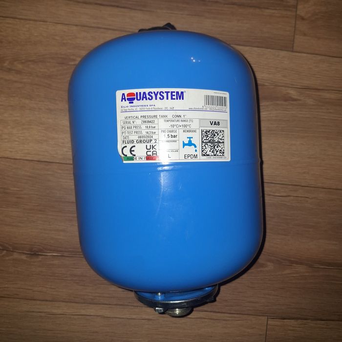 Zbiornik hydroforowy przeponowy Aquasystem 8l. Jak nowy!