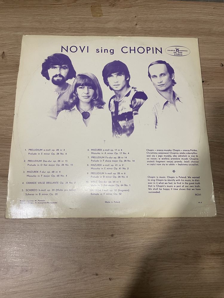 Novi sing CHOPIN vinyl