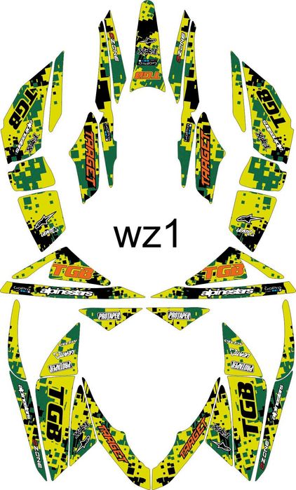 Naklejki TGB Target 525 - 600 Okleina