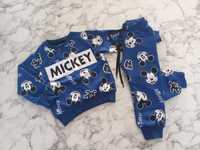 Komplet Mickey bluza spodnie granatowy 98 104