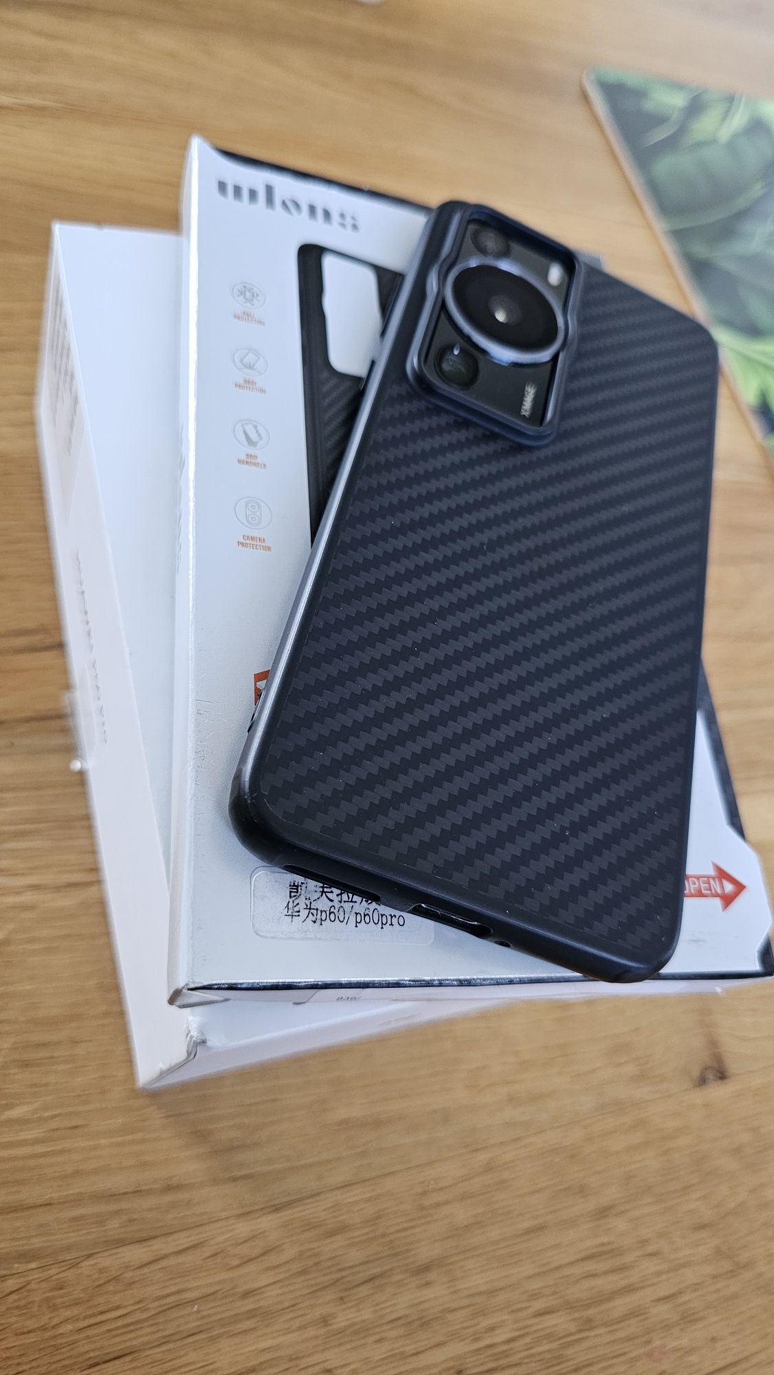Huawei p60 pro etui carbon