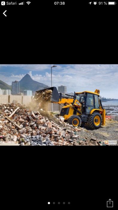 Вывоз мусора и Демонтаж зданий Аренда экскаватора гидромолота в Одессе