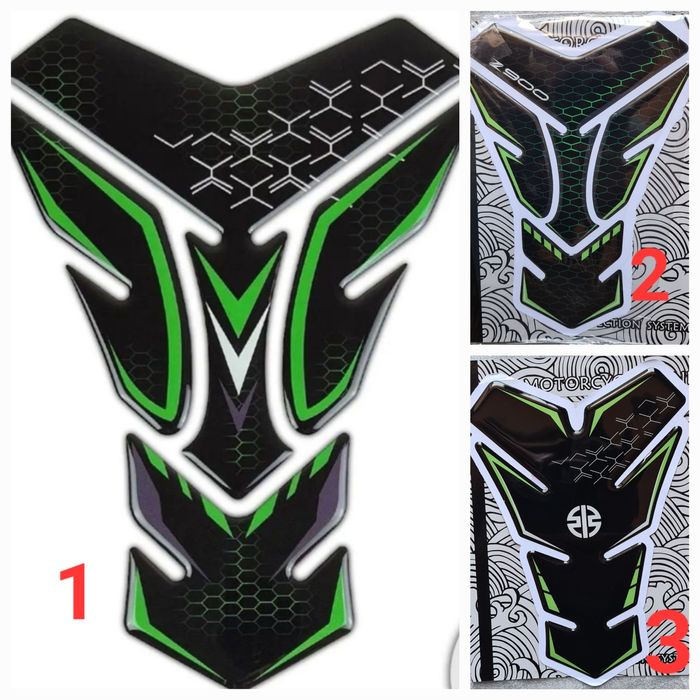 Tankpad 3D centralny Naklejka zbiornik Kawasaki z900 z650 z800 z1000