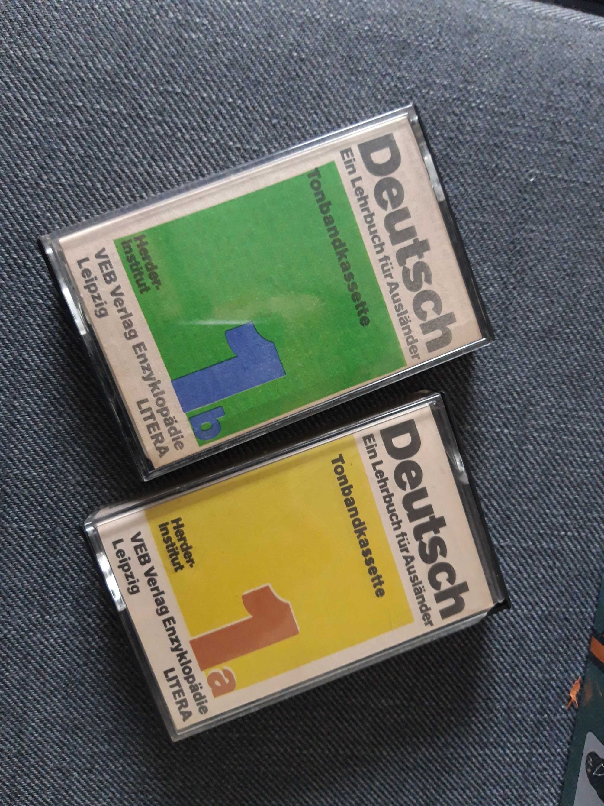 Kurs nauki języka niemieckiego na 2 kasetach magnetofonowych