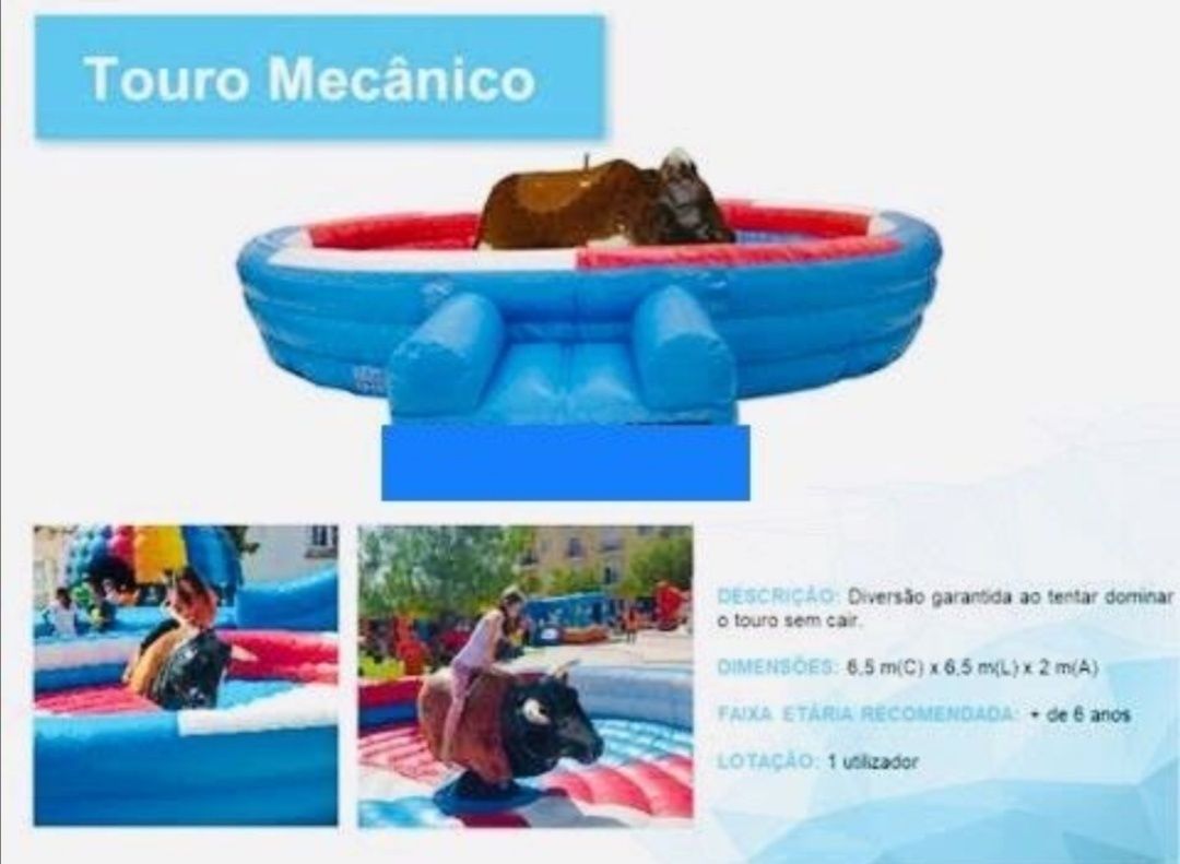 Equipamentos Insufláveis Mecânicos 
- Touro Mecânico /
- Surf Mecânico