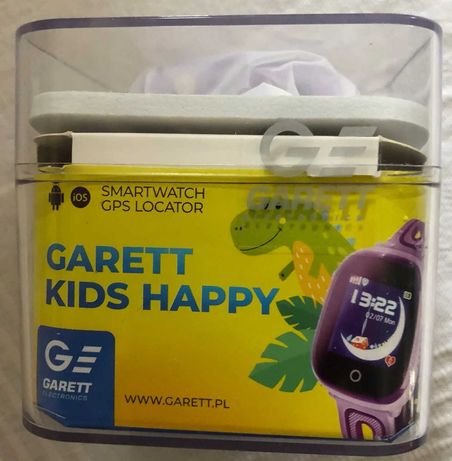 NOWY Smartwatch Garett Kids Happy FIOLETOWY Lokalizator GPS Trójmiasto