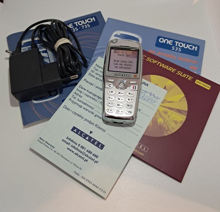 Alcatel One Touch 735 - pełen komplet idealny do kolekcji.