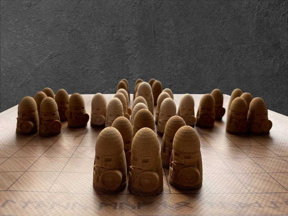 Настільна гра Тавлбверд Tawlbwrdd (Тавлія, хнефатафл)