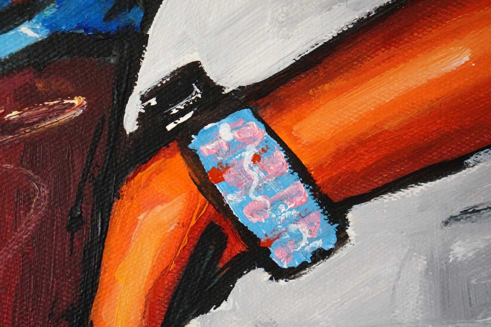 Duży obraz olejny akt oryginalny ręcznie malowany do sypialni biura