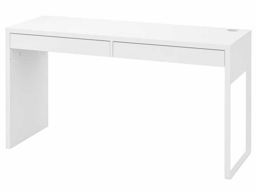 Biurko Micke, IKEA - białe, długie, 142x50 cm