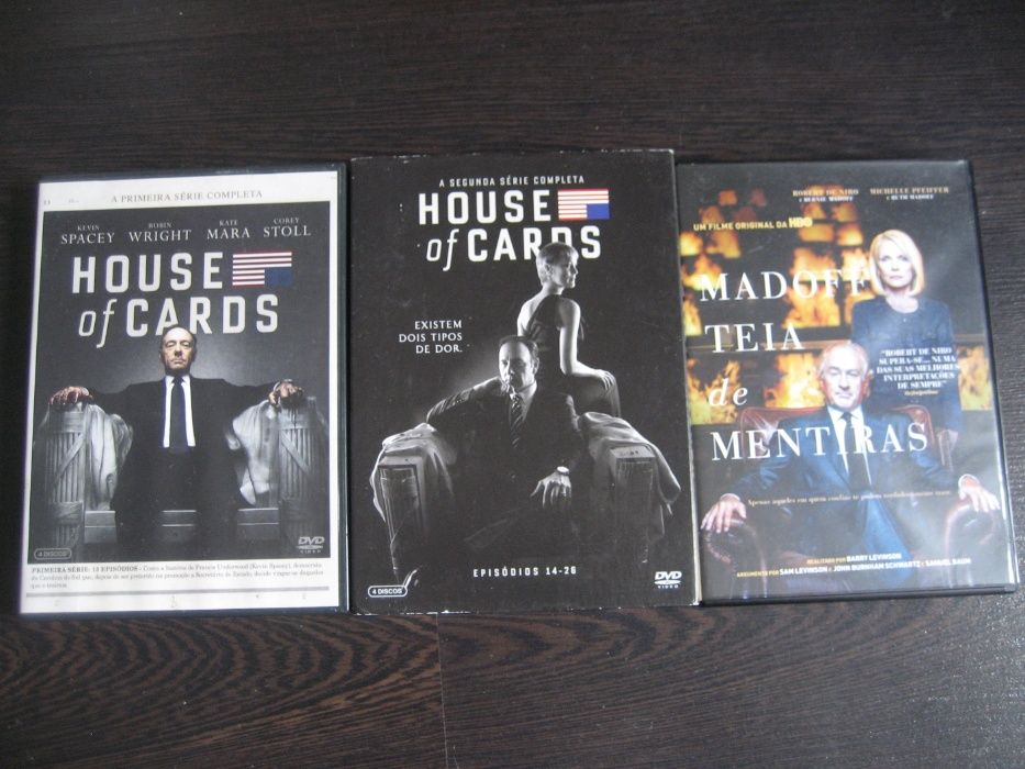 DVDs House of Cards, Eu Tonya, Lady Bird, Tarantino, Almodovar, etc