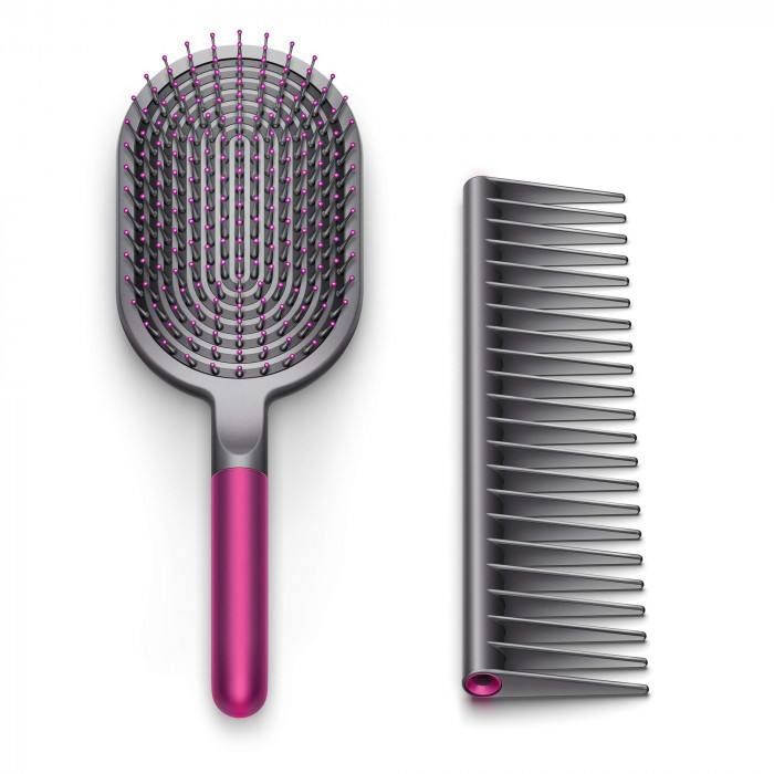 Набір щіток Dyson Paddle Brush and Detangling Comb (Fuchsia/Black)
