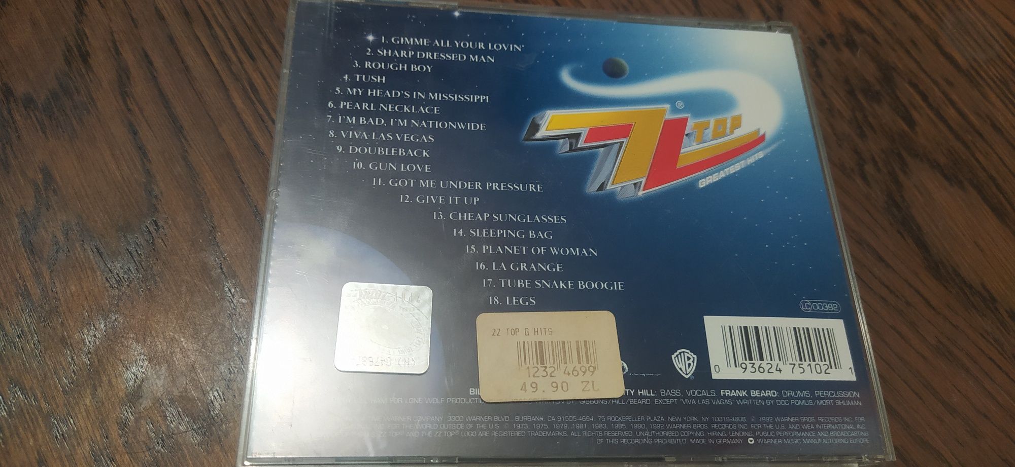 Zz Top Greatest Hits cd