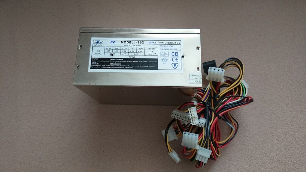 Блок питания EuroCase 480X (PFC) ATX