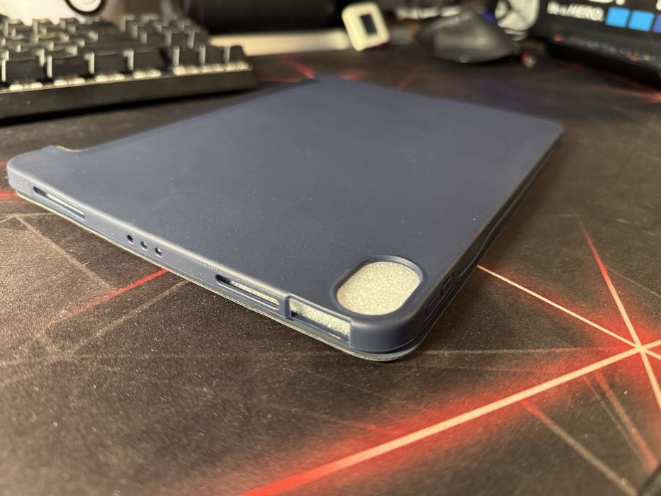 Apple iPad Air case etui pancerne magnetyczne wytrzymale granatowe