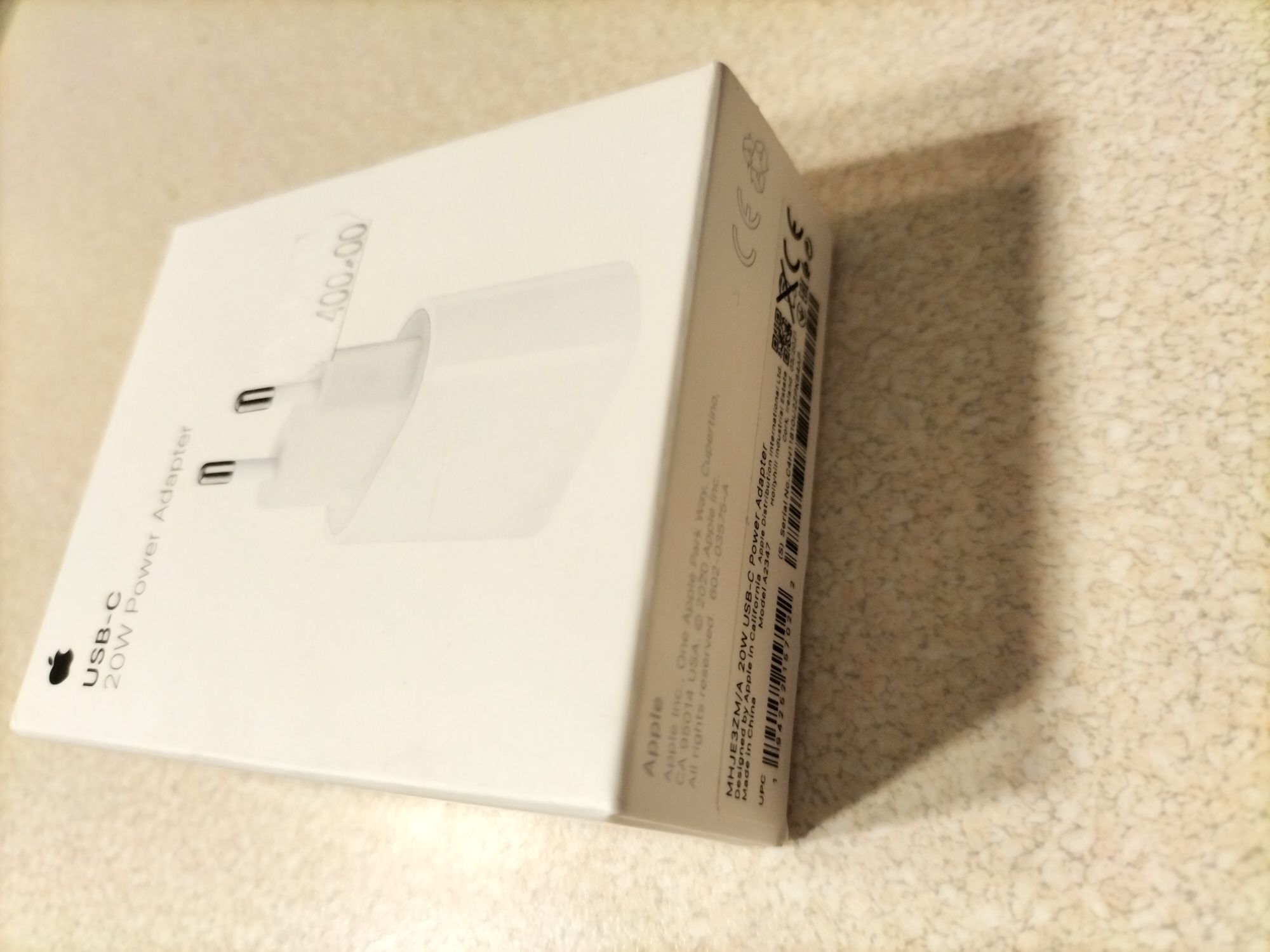 Ładowarka sieciowa Apple 20W oryginał USB-C Biały