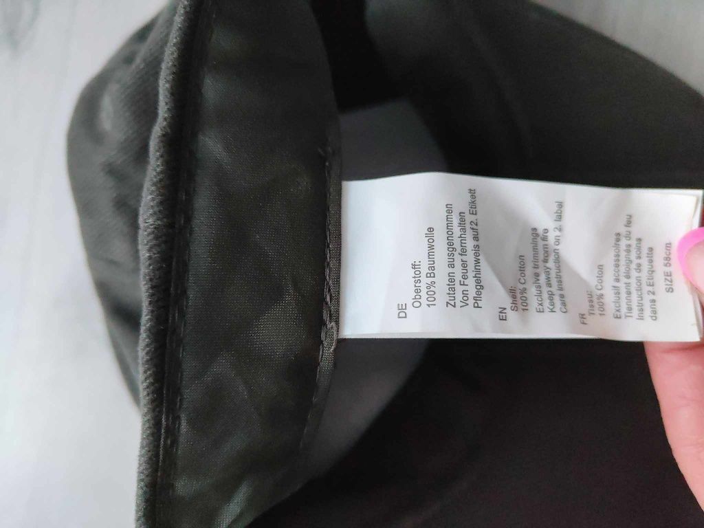 Męska czapka z daszkiem khaki popielata nowa rozmiar uniwersal